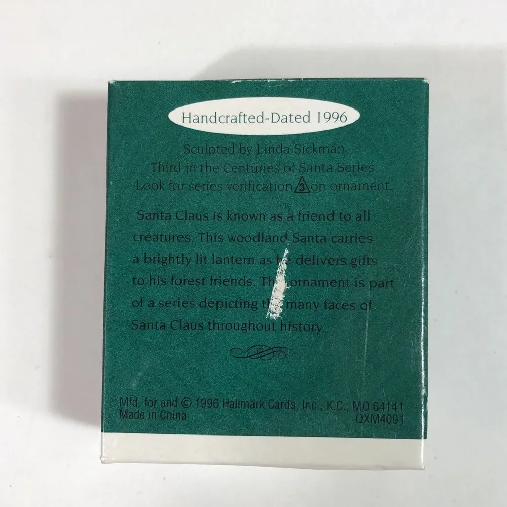 Vintage Hallmark Keepsake Ornament - Centuries of Santa 1996 Miniature in Box